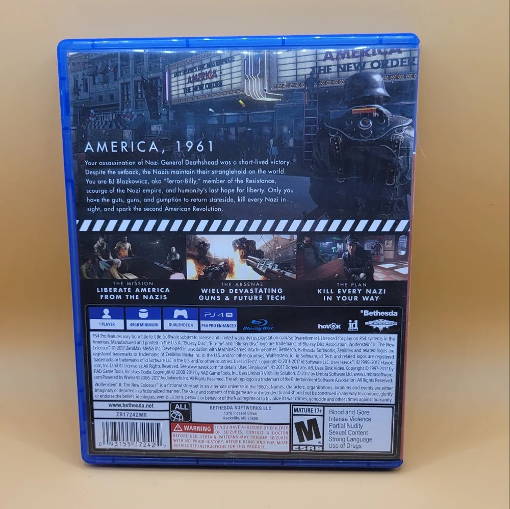 Wolfenstein II: The New Colossus - Sony PlayStation 4 Video Game